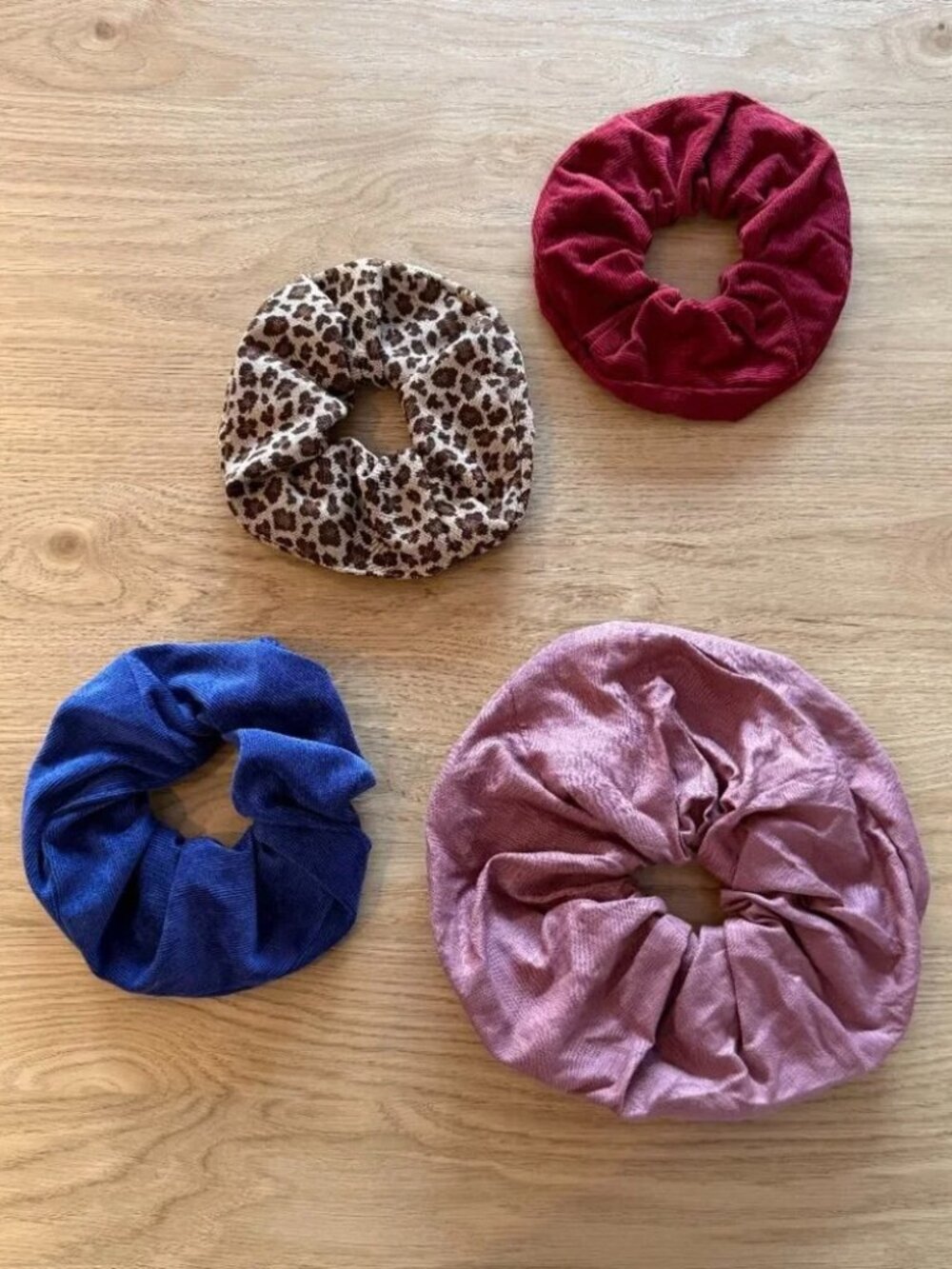 Atelier des Femmes Handmade Scrunchie Set | 4 Pieces | French Designer